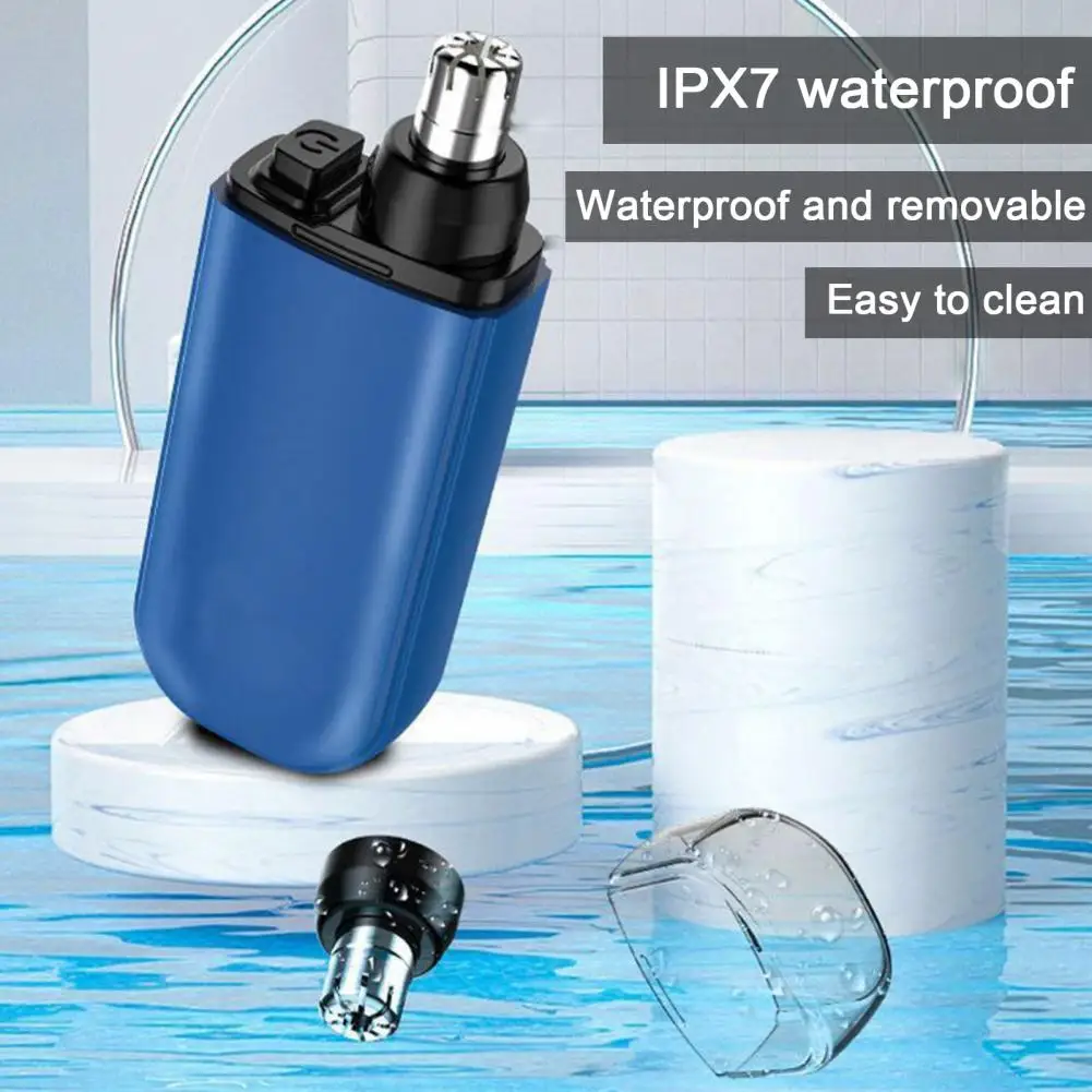 

Электрическая машинка для стрижки волос в носу, прецизионный триммер для мужчин и женщин, водонепроницаемая машинка для стрижки волос в носу и ушах, с зарядкой от Usb, с пылью