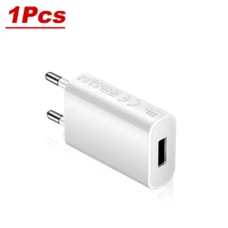 EU Plug USB Wall Charger - 5V 1A Fast Charging Adapter with Single USB Port - EU Plug Only