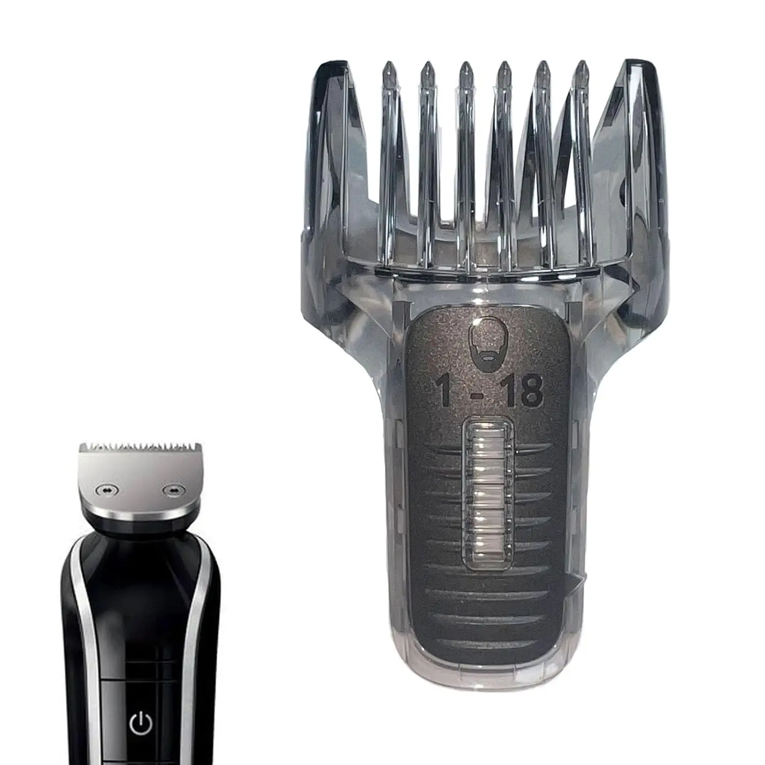 1-18mm Comb Replacement for Philips Trimmer Norelco QuickGroom QG3398 QG3330 QG3393 QG3396 QG3330 QG3333 QG3340 QG3352 QG3360 hair clipper comb