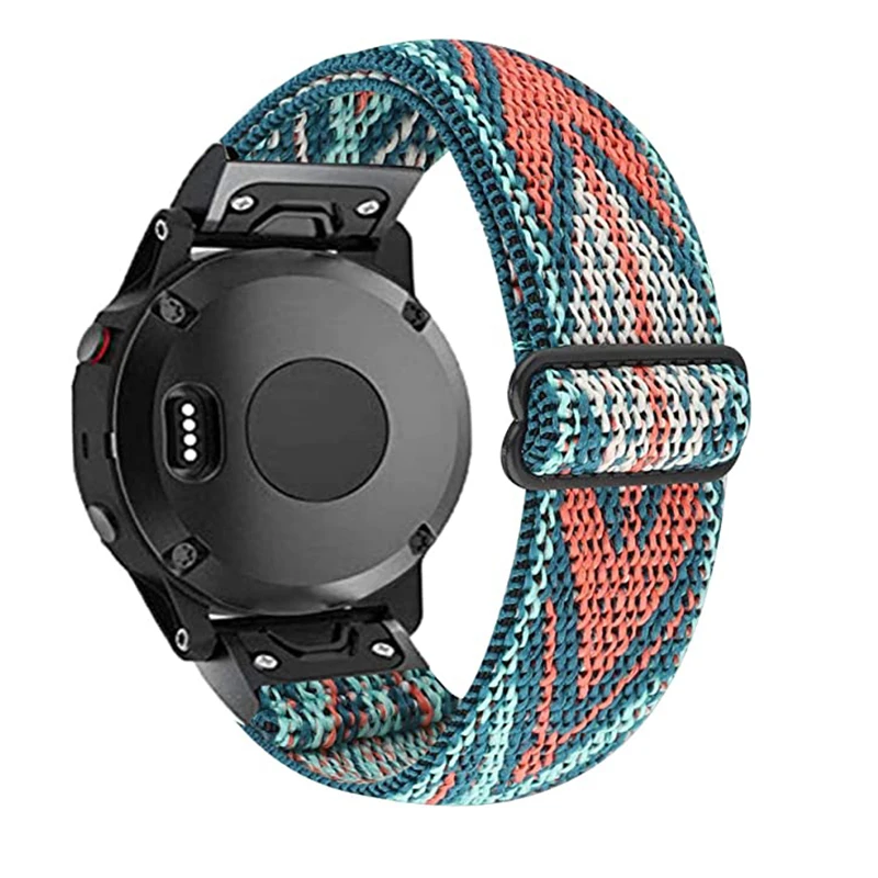 Essidi 22mm Elastic Woven Band For Garmin Fenix 5 Plus 6 Pro 7 Approach S60 62 Nylon Watch Bracelet Strap For Forerunner 935 945