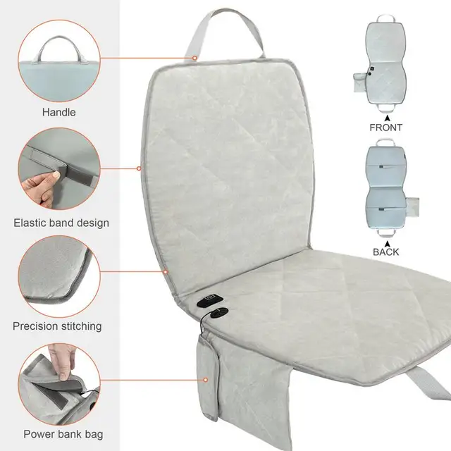 Winter Warm Heated Seat Mats Hot USB Charging Electric Car Camping Traveling Heating Mat Cushion
