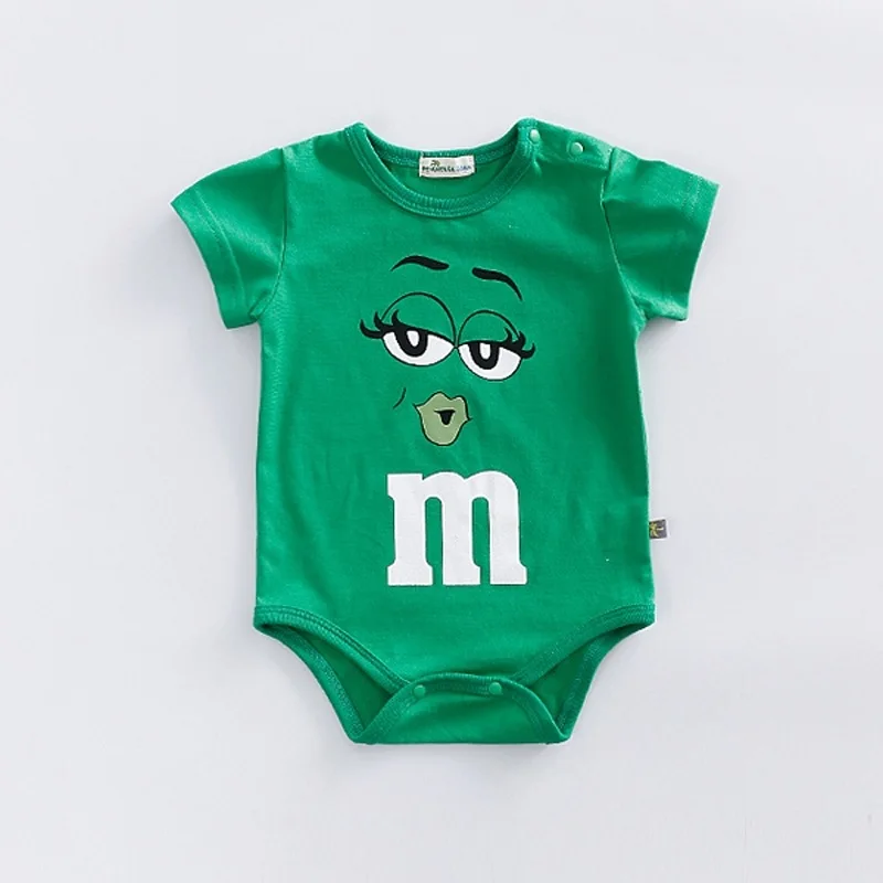 Thin Cotton 3-24M Newborn Short Sleeve Romper Clothing Infant Baby Girls Boys Fashion Cute Jumpsuit Clothes 2