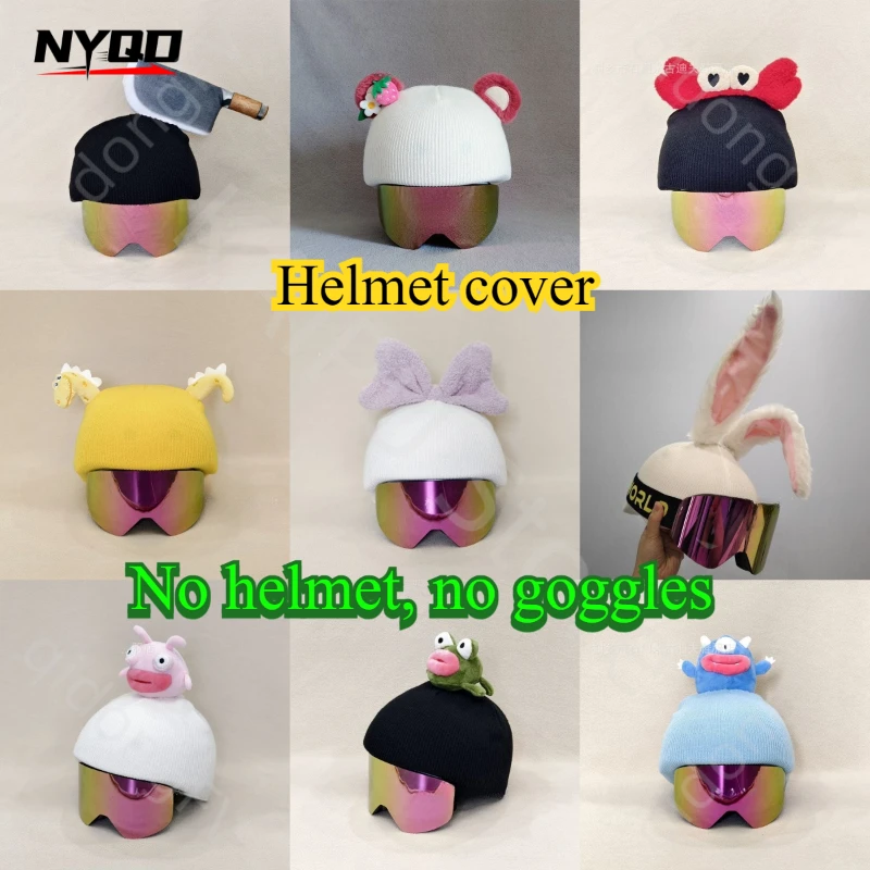 Ski Helmet Men's and Women's Ski Helmet Hat Cover Decoration Equestrian Paraglider Half Helmet Universal Hat