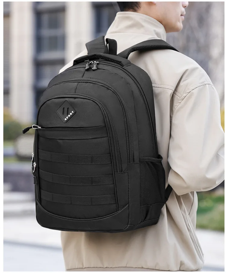 Rucksack Trendy Student Schule Tasche Reise Rucksack Koreanischen Stil Männer Und Frauen Business Casual Verdicken Doppel Schulter Taschen – Detail 19