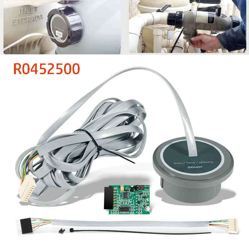 

R0452500 16-Feet Port Sensor w/ AKC13 Front Board Adapter For Zodiac Jandy PureLink AquaPure Pools Water Purification System
