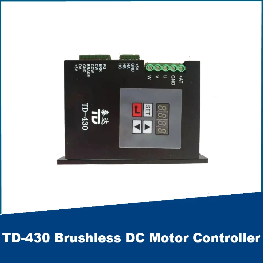 

TD-430 Brushless DC Motor Controller 20VDC-50VDC Output Max Current 40A for 1000W Brushless DC Motor