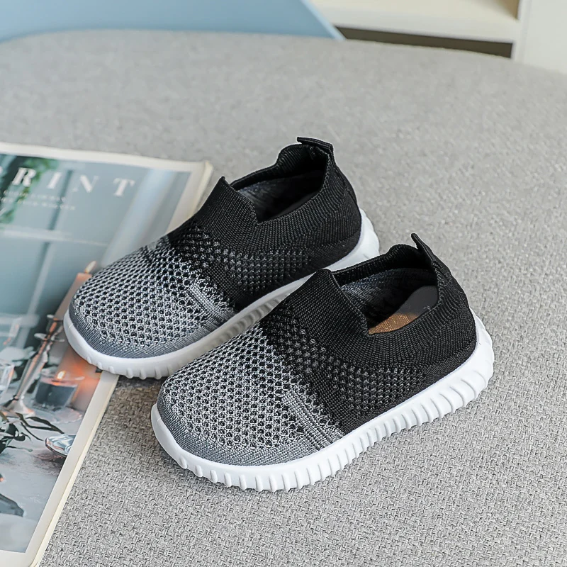 Kids Shoes Multicolor Knitted Toddler Baby Sneakers Casual Slip On Sneakers Children Shoes Kid Girls Boys Sports