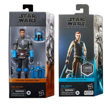 Original 6 Inch Star Wars The Black Series Jedi Cal Kestis Mandalorian Axe Woves Action Figure Toys Collection