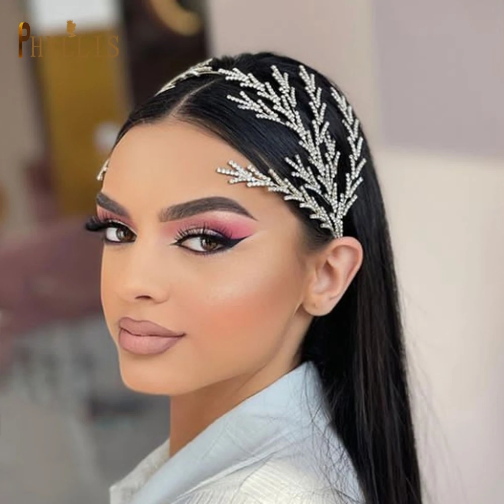 A254 Silver Gold Bride Headband Rhinestone Hair Jewelry for Women Tiaras Headpiece Crystal Wedding Headdress Bridal Headwear jewelry accessories hair accessory hair headdress bridal headwear hair band crown