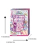 2024 Kids Makeup Set Butterfly Nail Playing Set Press on nail Set Stickers Nail Polish Art Kids Toys 5