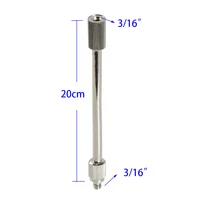 20cm 3/16" Flexible Mister Nozzle Extensions, Brass Mist Rod Bendable Extended Pole 10/24 UNC for High Pressure Misting Fittings 2