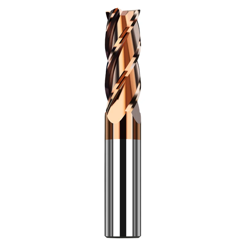 Tooleye HRC55 CNC Milling Cutter Carbide End Mill 4 Flutes Machine Cutter Tools For Metal 3 5 6 8 Shank Tungsten Steel endmills milling cutter