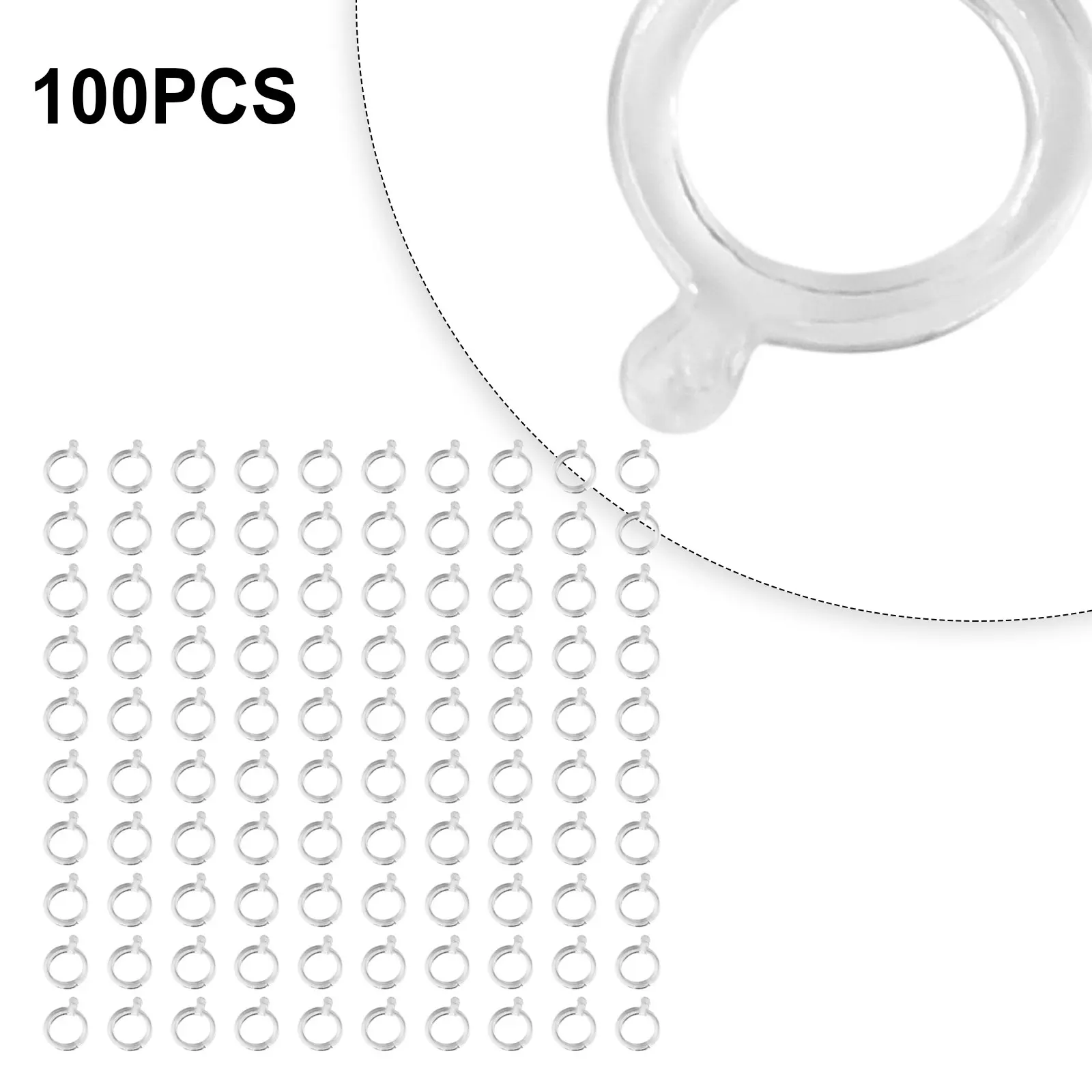 100 Stück Pellet Köder bänder Gummibänder für Karpfen Angeln Haar Rig Haken Karpfen Grob Terminal Tackle Karpfen Angel gerät Zubehör – Detail 2