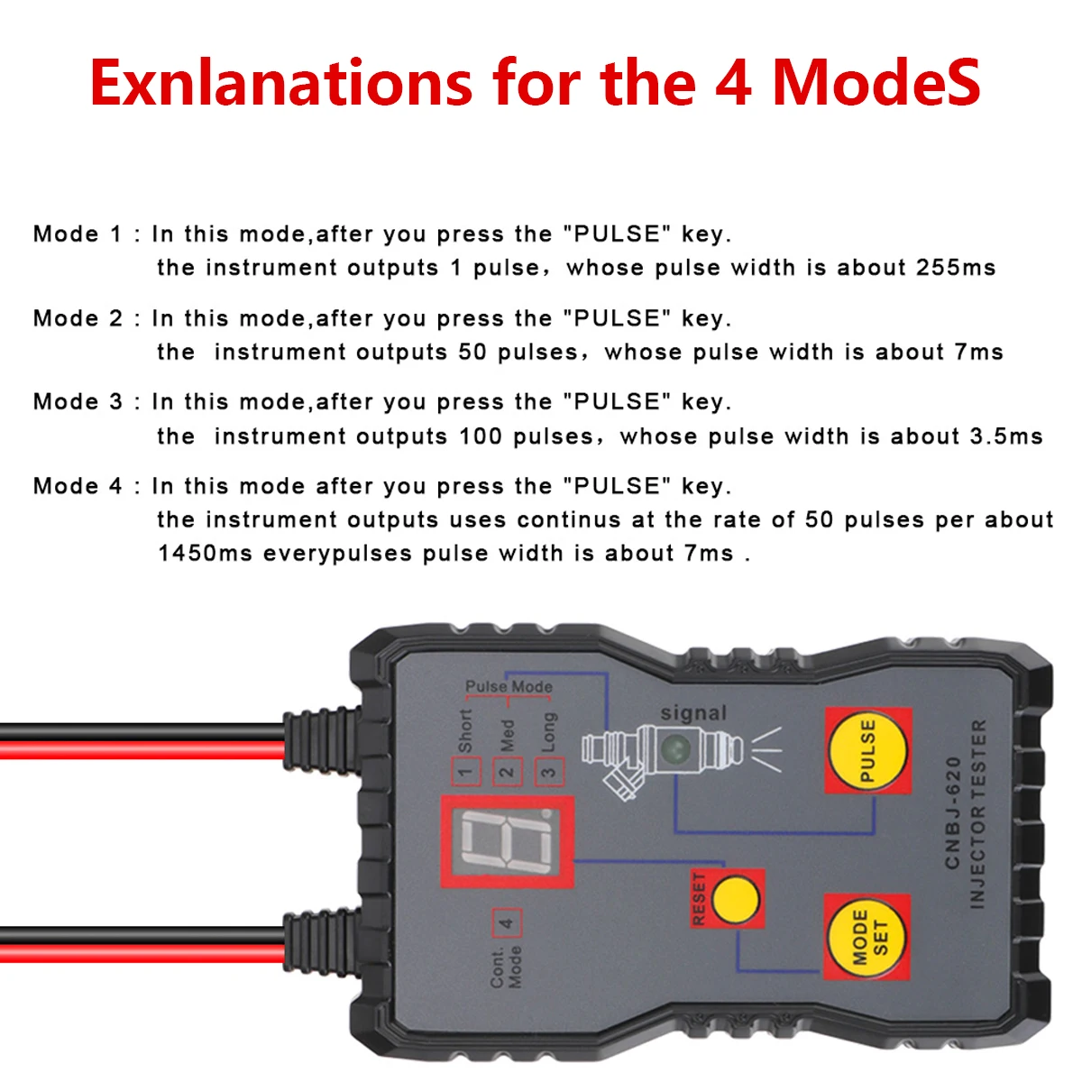4-in-1 Car Fuel Injector Tester 3