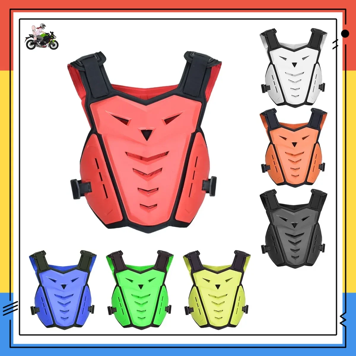 Motorcycle Armor Collision and Fall Protection Chest and Back Off Road Protection Racing Motorcycle Armor Protective Gear