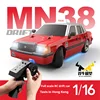 MN38 Hong Kong Taxi 1:16 Model Toy 20KM/H Remote Control Car Racing 50 Minutes Battery Life Full Scale RC Drift Car RTR 1