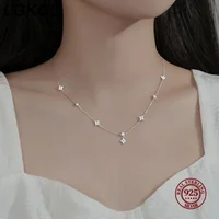 LGKGL Read S925 Sterling Silver Plated 18K Gold Sparkling Zircon Flower Necklace for Women Girl Exquisite Party Jewelry Gifts 3