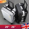 20/26 Inch Cabin Suitcase For Men Women Carry-Ons Trolley Case Travel Rolling Luggage With TSA Lock Spinner Wheels USB Charging