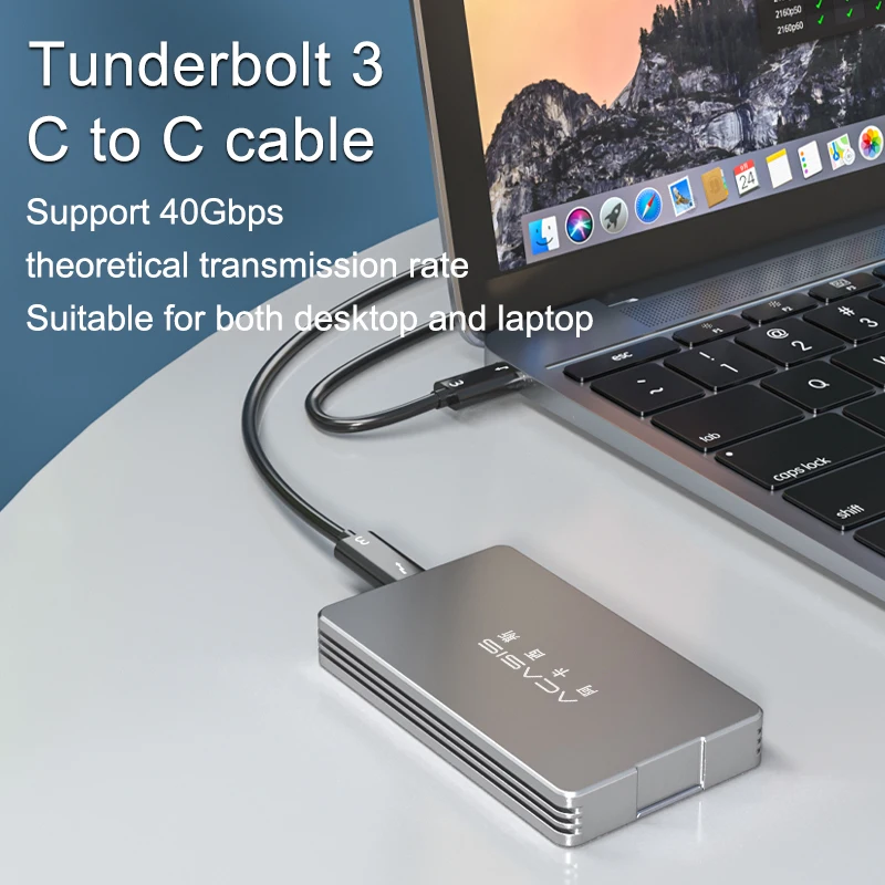 Acasis Thunderbolt 40gbps M.2 Nvme Ssd Gabinete 8tb Transparente Usb c Ssd Case com 40gbps Cabo Livre para Mac Windows - Imagem 2