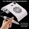 3 In 1 Nail Art Machine Set Nail Set with Gel Nail Polish Kit Poly Nail Set Nail Lamp Nail Drill Manicure Vacuum Cleaner Sets 3