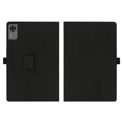Premium PU Leather Folding Stand Cover with Hand Strap for Dooge Tab E3 Pro (Black)