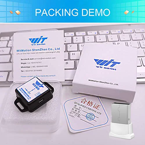 WitMotion Bluetooth BLE 5.0 Low-consumption 50m WT901BLECL 9 Axis Sensor Angle + Acceleration Gyro + Magnetometer For PC/Android