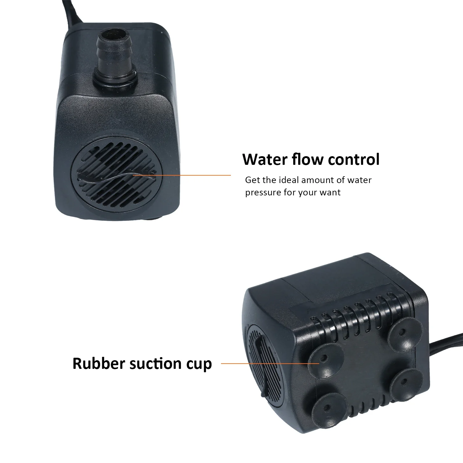 Aquarium Water Pump LED Light Submersible 800L/H Ultra-Quiet Pond Tank Pool Water Fountain AU Plug