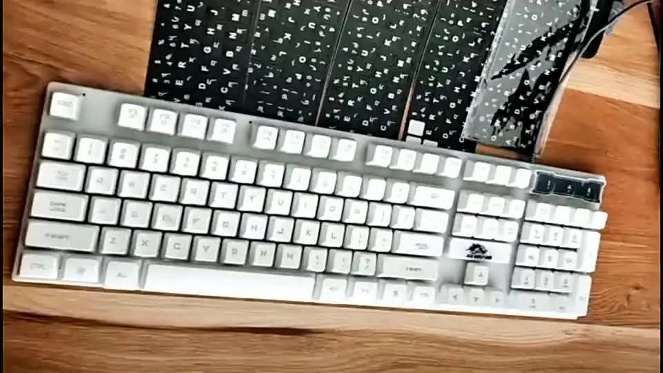 Russian Keyboard Stickers, Transparent, Surface Matt Laminated, 14 X 14