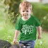 Lucky Clover Print Kids Shirt Girls Boys Clothing St. Patrick's Day Toddler Green Shirts Children T-shirt Gift Child Clothes 1