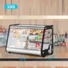 Refrigerated Display Cabinet, 6.5 Cu.Ft./183L Commercial Cake Display Refrigerator, 2-Story Countertop Pastry Display Cabinet 2