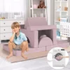 Modular Kids Play Couch,Child Sectional Sofa,Fortplay Bedroom and Playroom Furniture for Toddlers,Convertible Foam&Floor Cushion 6