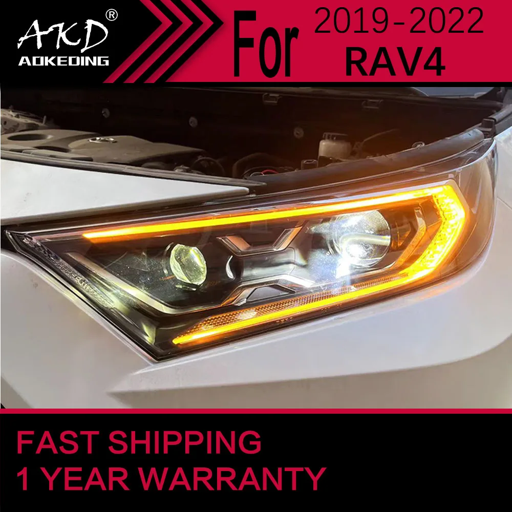 Car Lights for Toyota RAV4 LED Headlight 20192022 RAV 4 Lamp Drl