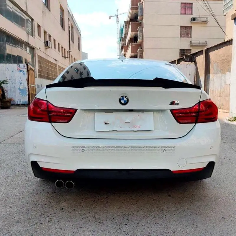 Auto Heckspoiler Für BMW F36 4 Serie 428i 435i 4Dr 2013 - 2019 M4 Stil ABS  / Carbon Faser auto Stamm Boot Lip F36 Spoiler Flügel - AliExpress