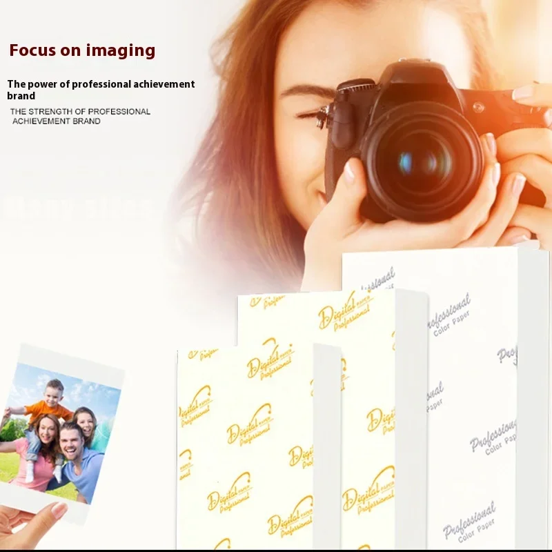 100 매 인화지 광택 5/6/7/8 인치 A4/A3 잉크젯 프린터 용 인화지 고품질 사진 그래픽 출력