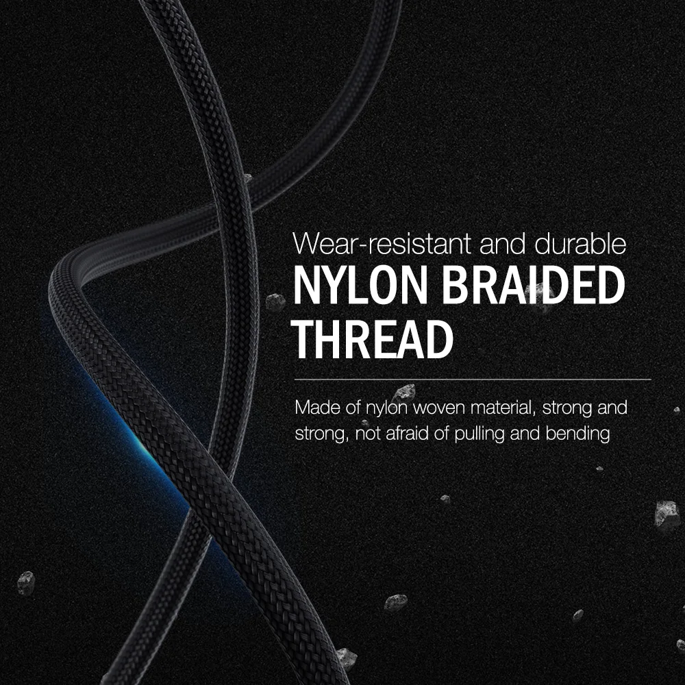 Premium Fast Charging Braided USB Charger Cable - 3m Long Data Cord