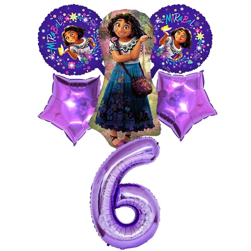 Disney Encanto Party Decorations Supplies Latex Balloon Tableware Cake Toppers Paper Plates Cups For Kids Birthday Toys Gifts 