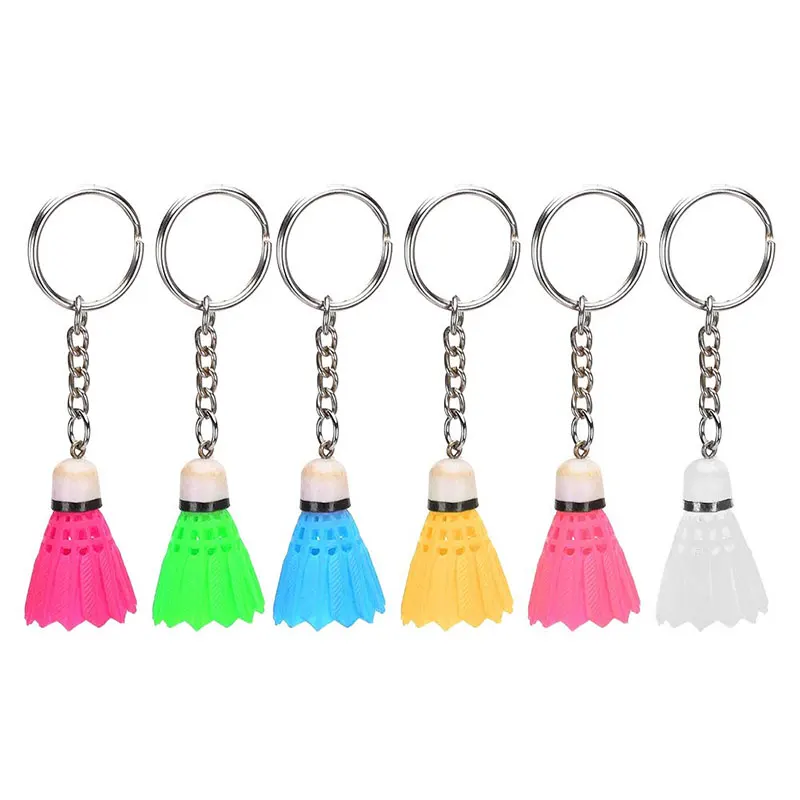 

180Pcs Key Rings Mini Simulation Badminton Keychain Key Ring Keyring Pendant for Bag Fashion Hanging Decoration