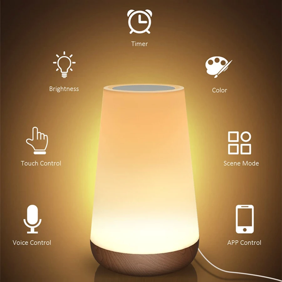 Tuya WiFi Smart Night Light Work with Alexa Google Home Night