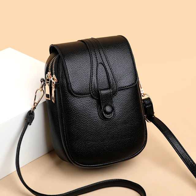Small Phone Crossbody Bag For Women PU Leather Shoulder Bag Casual  Multifunction Messenger Bag Lady Handbag Small Shopping Purse - AliExpress