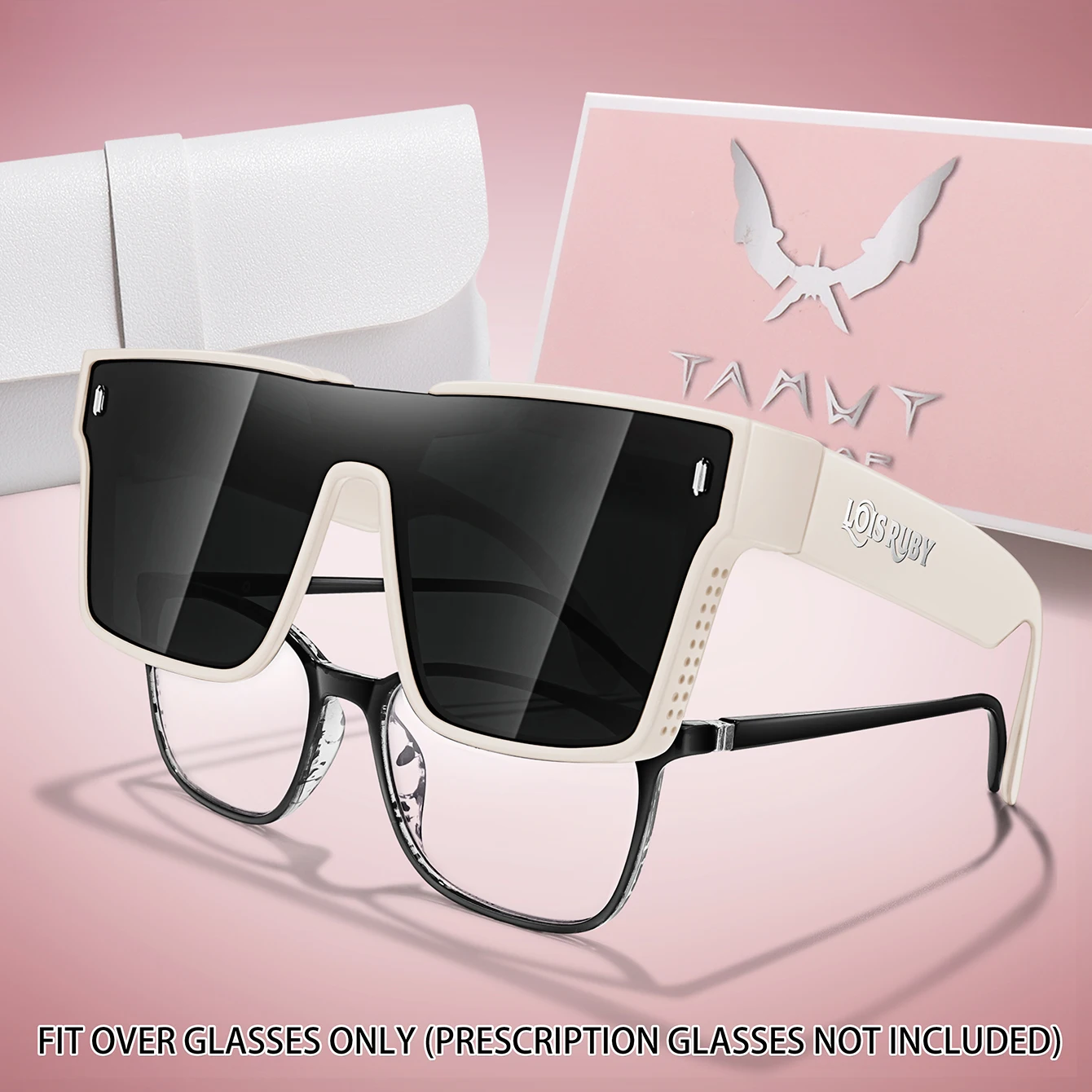 Sunglasses Men and Women Oversized Square Myopic