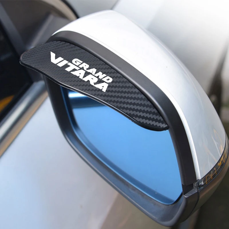 Rearview Mirror Rain Shield Rearview Mirror Rain Eyebrow Rearview Mirror Rain Guard 2x Car Rearview Mirror Rain Eyebrow Visor Carbon Fiber Car Rearview Side Snow Rain Cover for Suzuki Grand Vitara Styling