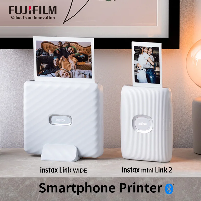 Fujifilm Origin Instax Mini Link2 Printer Instant Smartphone Printer White  /pink /Blue With Fujifilm Instax Mini Film Paper - AliExpress