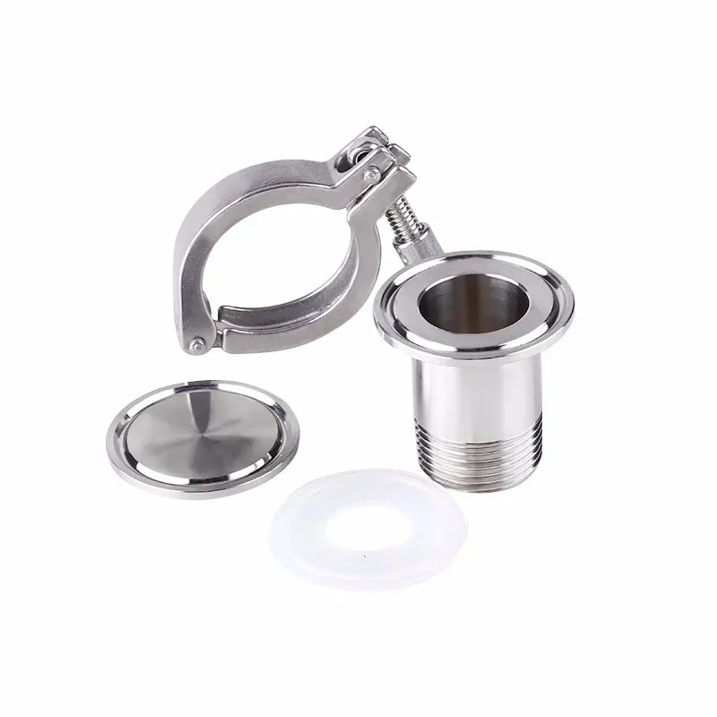 

Тройной зажим 1/4 дюйма, 3/8 дюйма, 1/2 дюйма, 1 дюйм, 1-3/4 дюйма, 2 дюйма, тройная Зажимная шторка, крышка, резьба, стандартная нержавеющая сталь SS304 с силиконовой прокладкой 1/4 дюйма