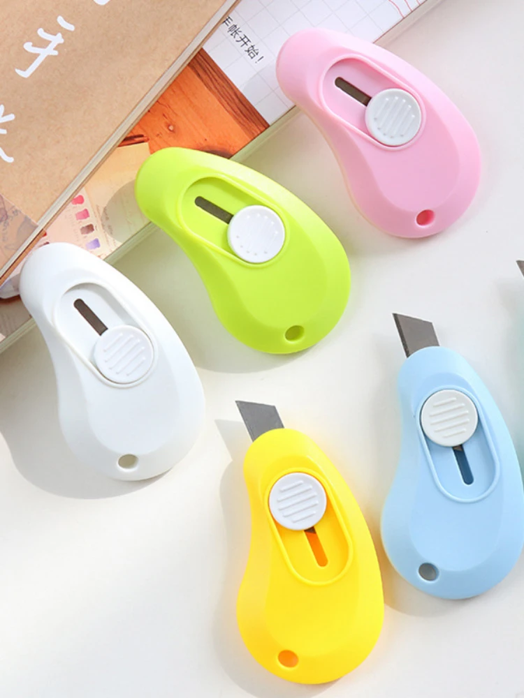Small Fresh Utility Knife Simple Student Envelope Knife Dismantling Express Portable 10 Pcs utility knife,mail opener,unboxing knife,pocket folding knife,craft cutting knife