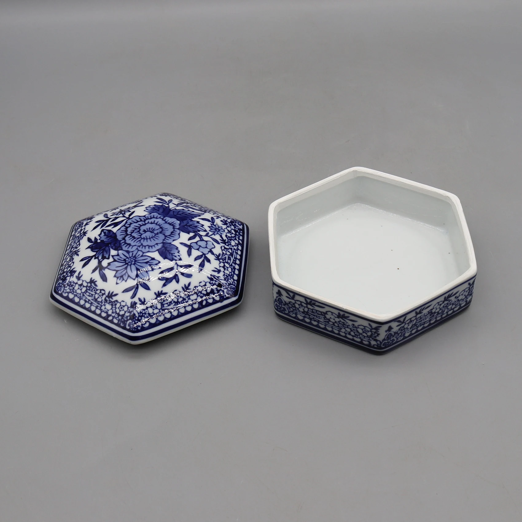 Ceramic Box, Hexagonal Storage, Home Decoration 5