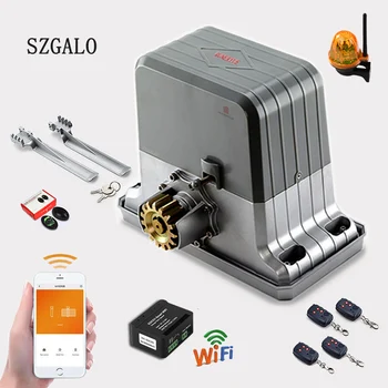 Full KIT Set 1000kg to 1800kg Electric Sliding Gate Motors/Automatic Gate Opener/Rolling Gate Operators WiFi Traction Engine 1