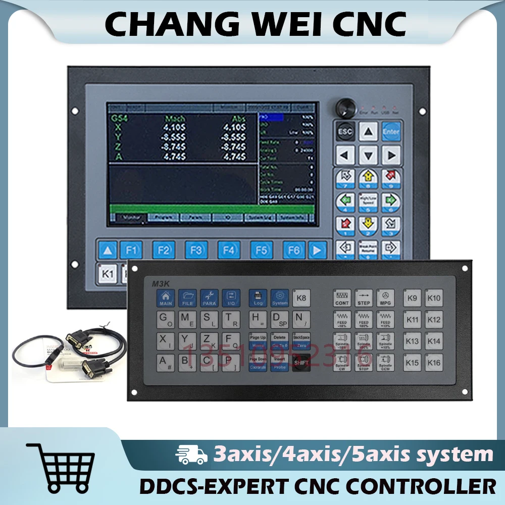 

Новый обновленный Автономный контроллер Ddcs-expert 3/4/5 Axis G код 1mkhz + поддержка клавиатуры с замкнутым циклом шаг Atc для замены Ddcsv3.1