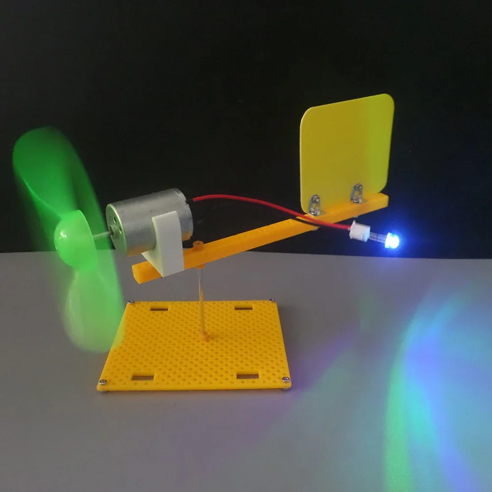 Wind Turbine Generator Kit With Holder Blades Cultivate Children's Interest in Learning Direct Current Power Generation