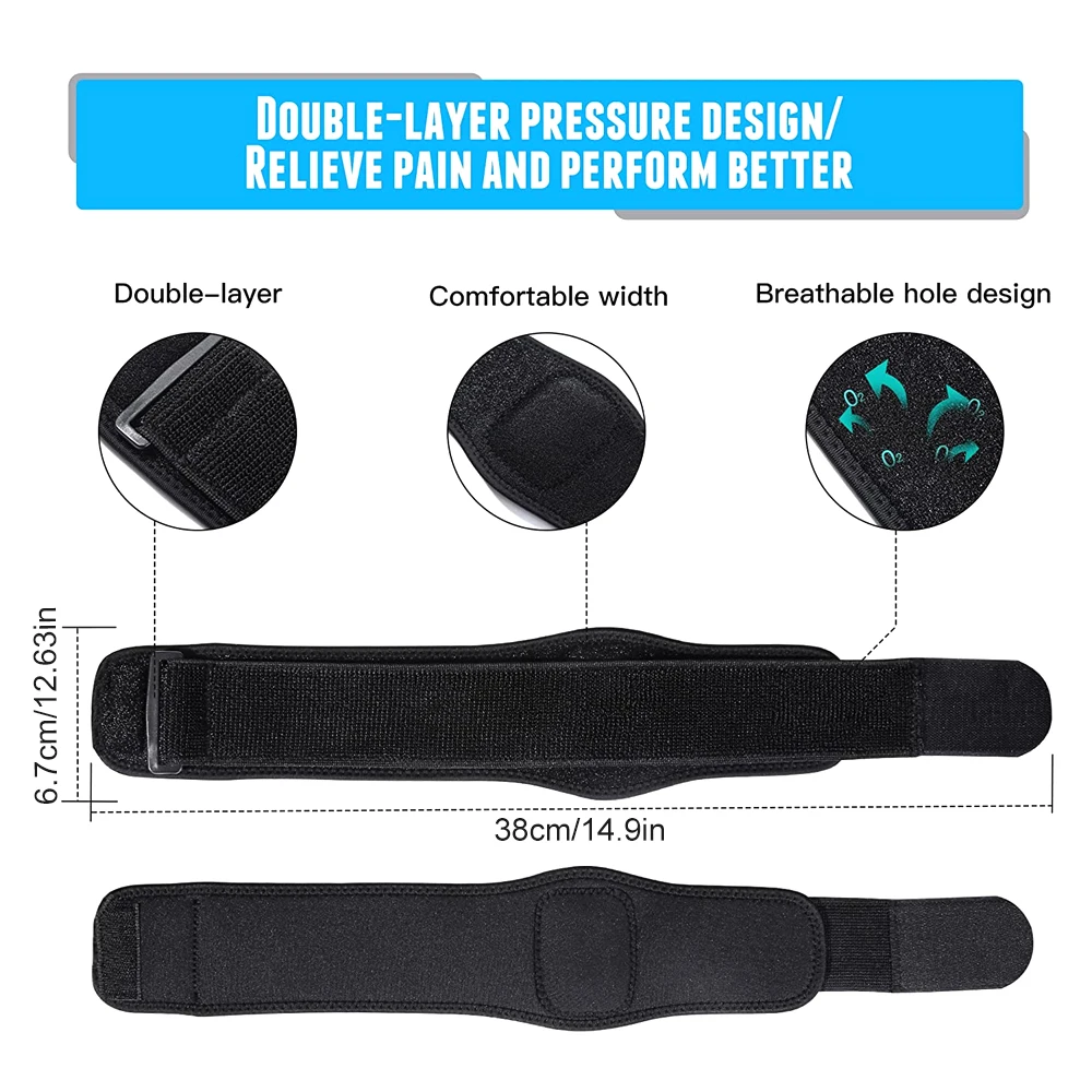 Tennis Elbow Braces 1Pcs Tendonitis Tennis Elbow Golfers Elbow Forearm Brace Straps Compression Pad Men Women