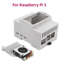 Modular Raspberry Pi ABS Case with Optional Aluminum Heatsink and Cooling Fan (For Pi5 - 2)